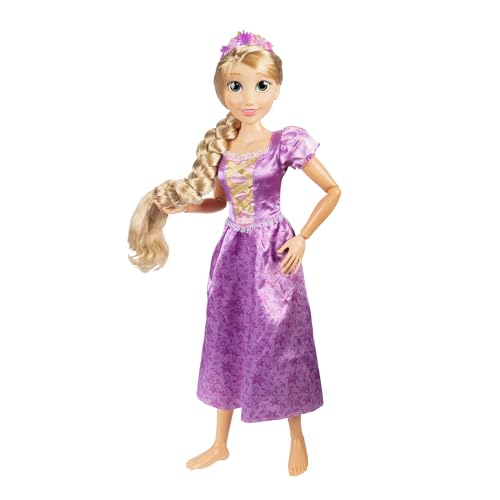 Disney Princess – Bambola Playdate Di Rapunzel, Alta 80 Cm, Con Lunghi Capelli Da Pettinare E Dotata Di Accessori. L’Amica Perfetta Per Condividere Ta