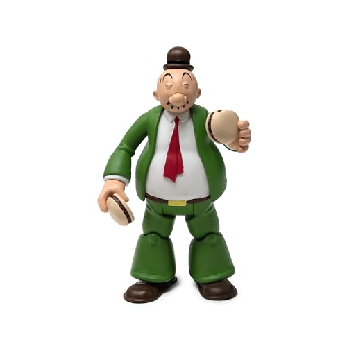 Boss Fight Studio Power Stars J. Wellington Wimpy Action Figure - Statuetta Da Collezione In Stile Retrò Di Popeye Incontra L'Animazione A Colori Sind