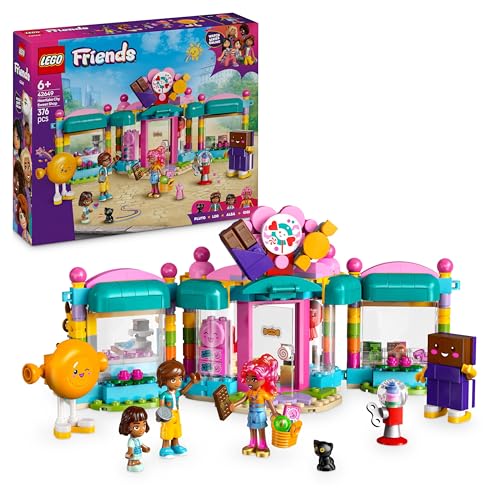 Lego Friends Negozio Di Dolciumi Di Heartlake City, Giochi Di Ruolo Per Le Abilità Sociali Per Bambine Da 6 Anni, Set Con Personaggi, Lecca-Lecca, Dis