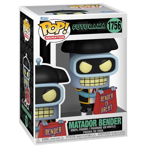 Funko Pop! Tv: Futurama - Bender - (Matador) - Figura In Vinile Da Collezione - Idea Regalo - Merchandising Ufficiale - Giocattoli Per Bambini E Adult