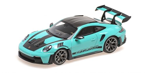 Minichamps 410062109 - Porsch. 911 (992) Gt3Rs Green With Dark Silver Wheels 2024 - Scala 1/43 - Auto In Miniatura Da Collezione