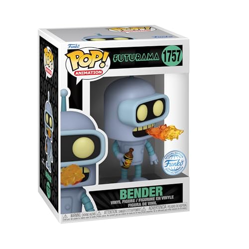 Funko Pop! Tv: Futurama - Bender - Probabilità Di 1/6 Per La Variante Chase - Si Illumina Al Buio - Figura In Vinile Da Collezione - Idea Regalo - Mer