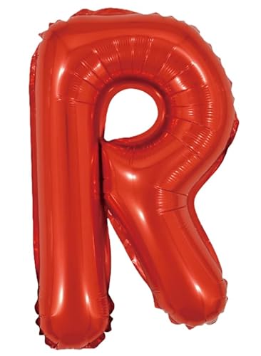 Palloncino Lettera R Rosso Metal 35Cm
