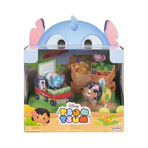 Tsum Tsum Lilo & Stitch Story Moment Set - Assortimento Di Personaggi Lilo, Stitch, Angel E Scrump Perfetto Anche Per Collezionisti