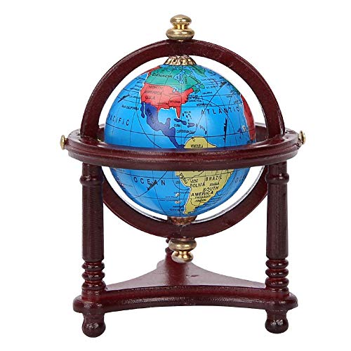 Mini Globe 1/12 Scala Accessori Per La Casa Bambole Globo Ruotabile Modelli Mobili Domestico Decorazione Del Soggiorno Primi Giocattoli Educativi Rega
