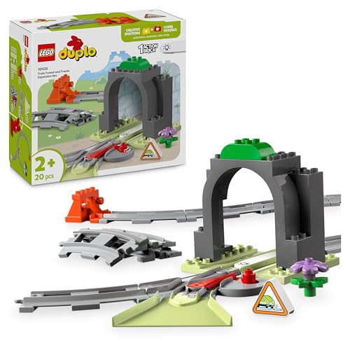 Lego Duplo Pack Di Espansione Tunnel E Binari Ferroviari, Giochi Educativi Per Bambini E Bambine Da 2 Anni In Su Con Elementi E Pista Per Treno Giocat