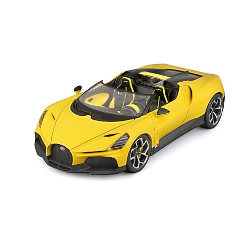 Bburago Bugatti Mistral: Modellino Auto In Scala 1:18, Porte E Cofano Mobili, Giallo (18-11051)