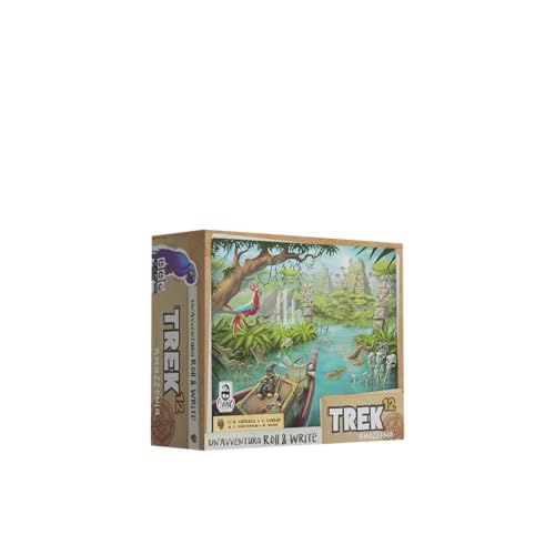 Cranio Creations - Trek 12 Amazzonia, Un Roll & Write Alla Scoperta Della Foresta Amazzonica, Edizione Italiana