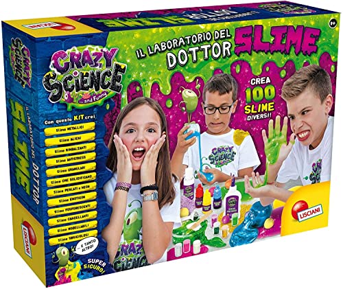 Lisciani Giochi- Crazy Science Il Laboratorio Del Dottor Slime Gioco Per Bambini, Single, Multicolore, 77496
