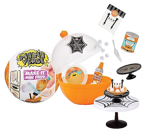 Mga'S Miniverse Seasonal Make It Mini Food - Halloween Serie 1 - Mini Oggetti Da Collezione In Confezione Cieca - Fai Da Te, Gioco Di Resina, Repliche