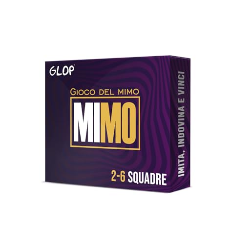 Glop Mimo - Giochi Da Tavolo - Mettete Alla Prova Le Vostre Abilità Di Mimo - Divertente Gioco Per Adulti E Famiglie - Bambini Sopra I 8 Anni - Da 2 A