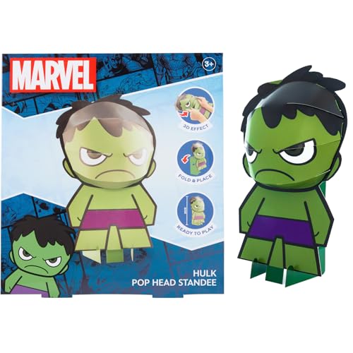 Marvel Figura – Pop Head 3D 20 Cm – Spiderman – Personaggio Da Collezione – Giocattolo Idea Regalo (Sp24335) (Hulk)