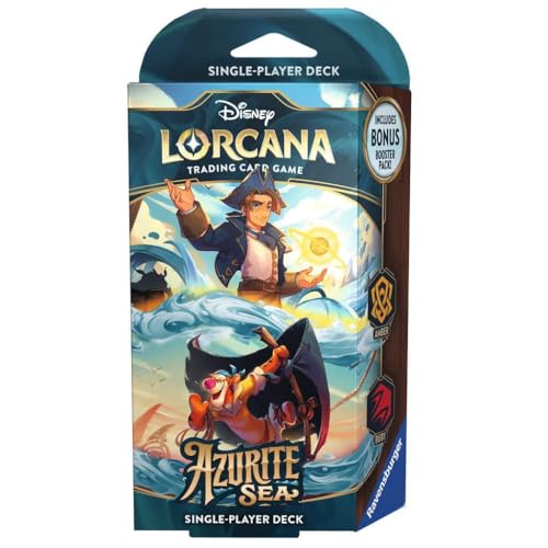 Disney Lorcana Trading Card Game: Azurite Sea - Amber And Ruby Deck (Inglese)
