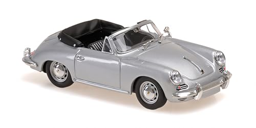 Minichamps 940062330 - Porsch. 356 C Cabriolet Silver 1965 - Scala 1/43 - Auto In Miniatura Da Collezione