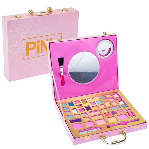 Pinkit Selfie Ring Suitcase, 1 Valigetta Set Trucchi Con Specchio E Anello Luminoso Per Selfie