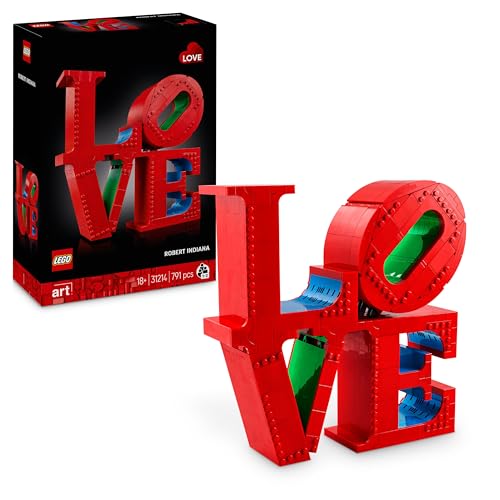 Lego Art Love, Modellino Da Costruire Iconica Scultura Pop Di Robert Indiana, Hobby Creativo Per Adulti, Kit Modellismo Da Collezione, Idea Regalo Don