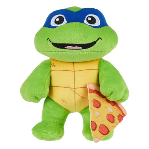 Mattel Tartaruga Ninja 20 Cm – Turtle Tot Leonardo, Giocattolo Morbido D'Azione Dai 3 Anni In Su