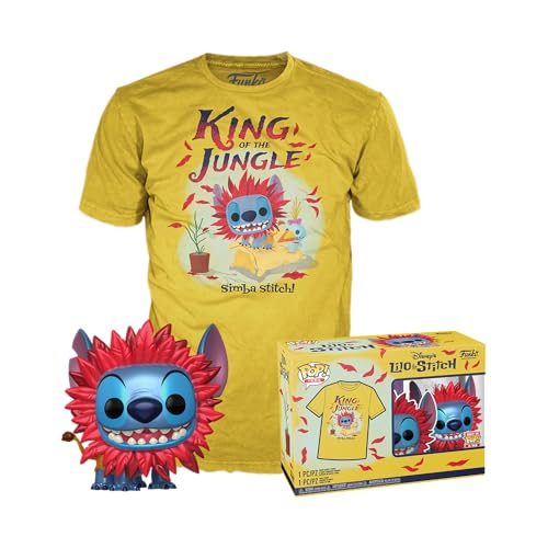 Funko Pop! & Tee: Stitch Costume - Simba - Xl - T-Shirt, Maglietta - Vestiti Con Figura In Vinile Da Collezione - Idea Regalo - Giocattoli E Top A Man