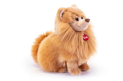 Trudi Pomerania Biscuit Regalo Compleanno O Natale, Cagnolino Peluche | 23X22X9Cm Taglia S | Classici Cani | Modello 22347