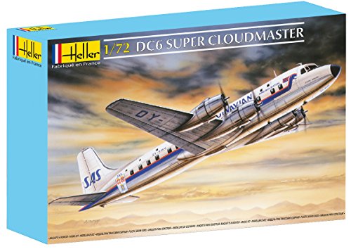 Heller 80315 - Modellino Da Costruire, Aereo Dc6 Super Cloudmaster, Scala 1:72 [Importato Da Francia]