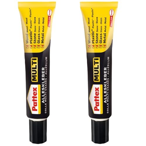 Henkel- Adesivo Multiuso Pattex Multi 2 X 20 G In Tubo Infrangibile, Senza Solventi, Extra Forte, Veloce E Pulito, Non Cola, Potente, Multicolore, 9H
