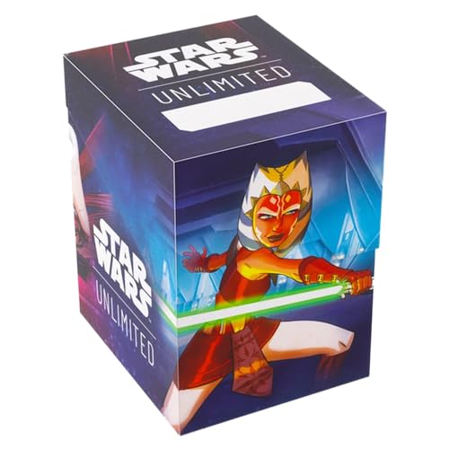 Star Wars Unlimited Soft Crate - Full-Color Printed Officially Licensed Durable Deck Box, Holds 60 Double-Sleeved Cards, Tcgs & Lcgs, Ahsoka Tano/Gene