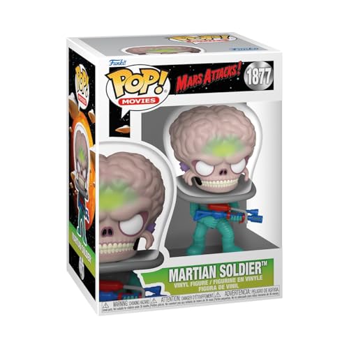 Funko Pop! Movies: Mars Attacks - Alien Soldier - Mars Attacks Film - Figura In Vinile Da Collezione - Idea Regalo - Merchandising Ufficiale - Giocatt