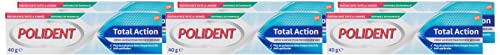 Polident Crema Fissativa Protezione Gencive, Per Protesi Dentarie Parziali O Complete, Senza Sapore, 40 G Confezione Da 6