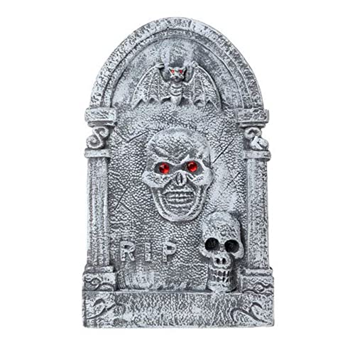 Atosa 38867 Pietra Tombale Decorativa, Unisex – Adulto, Grigio
