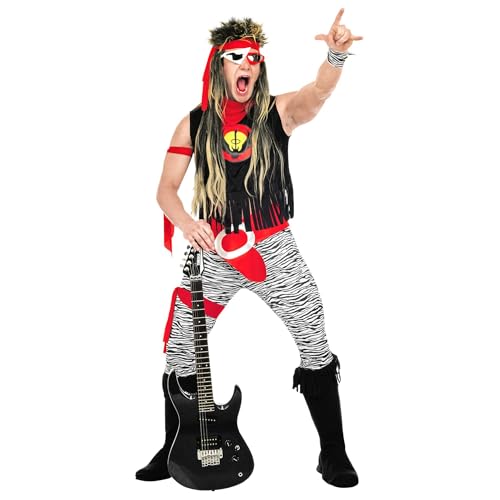 Widmann Milano Party Fashion - Costume Rock Star, Anni '80, Punk, Costumi In Maschera
