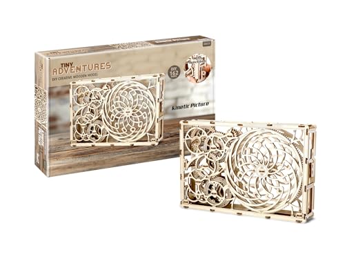 Revell Tiny Adventures 00613 - Quadro Cinetico In Legno Con Meccanismo Elastico E Chiave Di Avviamento, Lunghezza 34 Cm