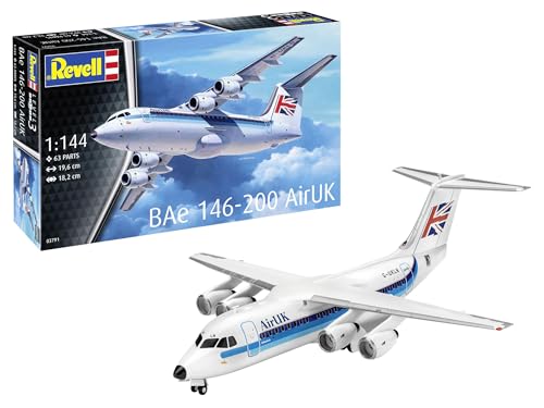Revell 03791 Bae 146 (Rj85) - Kit Modellino In Plastica Non Costruito/Non Verniciato, In Scala 1:144