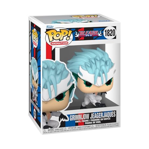 Funko Pop! Animation: Bleach - Grimmjow Jaegerjaquez - Probabilità Di 1/6 Per La Variante Chase - Si Illumina Al Buio - Figura In Vinile Da Collezione