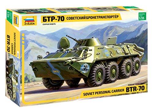 1/35 Modellino Carro Armato Btr-70 Soviet Armored Personnel Carrier (Importato Da Giappone)