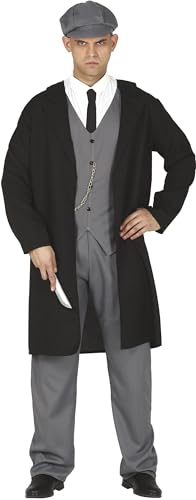 Fiestas Guirca Costume Da Ganster Inglese Per Uomo - Completo Anni 20 Mafia Inglese Taglia Xl 56-58