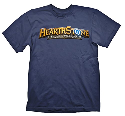 Hearthstone Logo - Heroes Of Warcraft Uomo T-Shirt Blu M 100% Cotone Regular