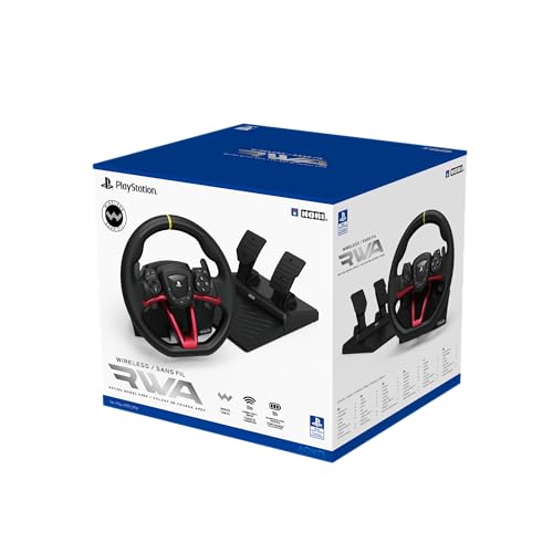 Hori Volante Wireless Racing Wheel Apex - Volante Senza Fili Per Playstation 5, Playstation 4 E Pc - Licenza Ufficiale Sony