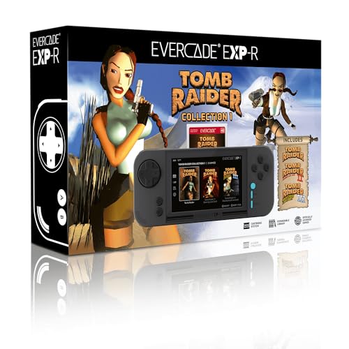 Evercade Exp-R Handheld With Tomb Raider 1, 2 & 3