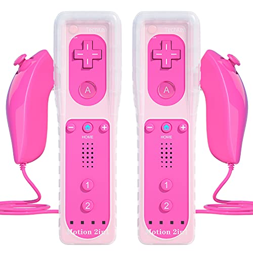 Techken Wii Telecomando Motion Plus Remote Game Controller E Nunchuk Controller Per Wii E Wii U Motion Plus Remoto Controller Per Wii E Wii U Con Cust