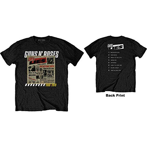 T-Shirt # Xxl Unisex Black # Lies Track List