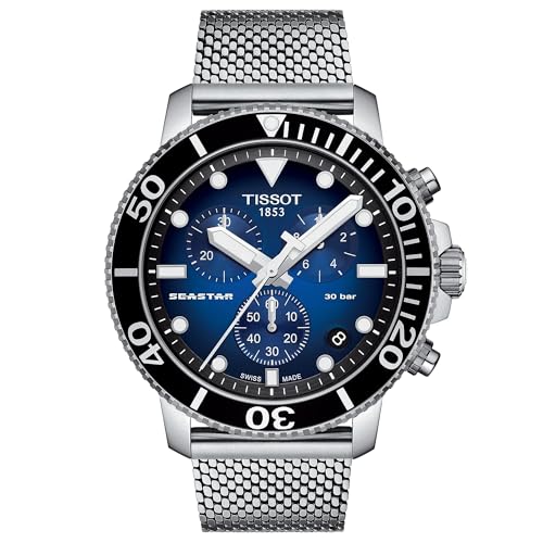 Tissot Orologio Uomo Seastar 1000 Cronograph 45,5Mm Acciaio Quarzo T120.417.11.041.02