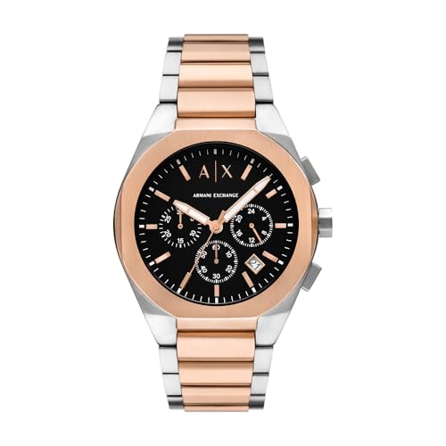 Armani Exchange Orologio Analogico Al Quarzo Uomo Con Cinturino In Acciaio Inossidabile Ax4181