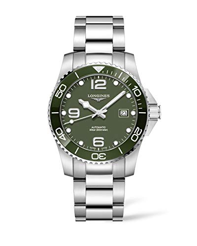 Longines Orologio Uomo Hydroconquest Verde 41Mm Automatico Acciaio L3.781.4.06.6
