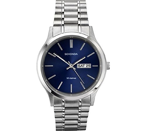 Sekonda Orologio Da Uomo Con Quadrante Blu Giorno E Data (229742066)