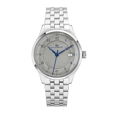 Philip Watch Orologio Uomo, Tempo, Data, Analogico, 40 Mm, Collezione Museum - R8253225001