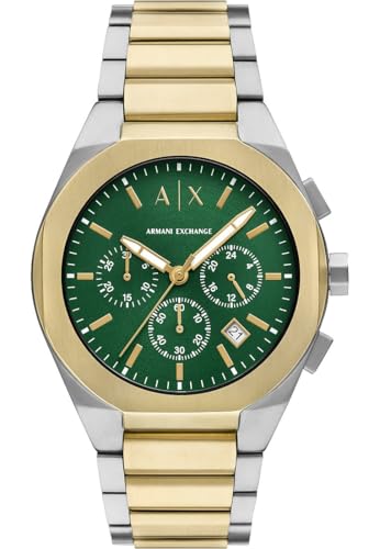 Armani Exchange Orologio Analogico Al Quarzo Uomo Con Cinturino In Acciaio Inossidabile Ax4184