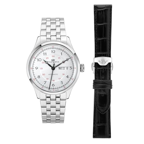 Philip Watch Orologio Uomo, Automatico, Analogico, 40 Mm, Special Pack Collezione Museum - R8223225001