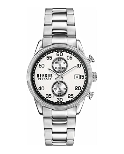 Versus Versace Orologio Analogico Classico Quarzo Uomo Con Cinturino In Acciaio Inox S66020016