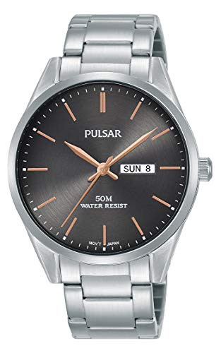 Seiko Uk Limited - Eu Orologio Al Quarzo Pulsar Con Bracciale In Acciaio Inossidabile Pj6111X1