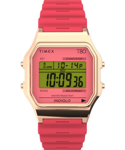 Timex Orologio Digitale Al Quarzo Unisex-Adulto Con Cinturino In Resina Tw2W44000Yb